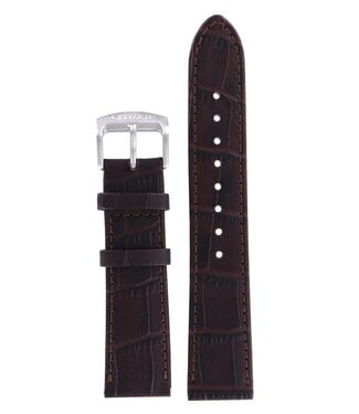 Citizen Citizen NJ0090-13P & NJ0090-30P Titanium R008528 Watch Band Dark Brown Leather 20 mm