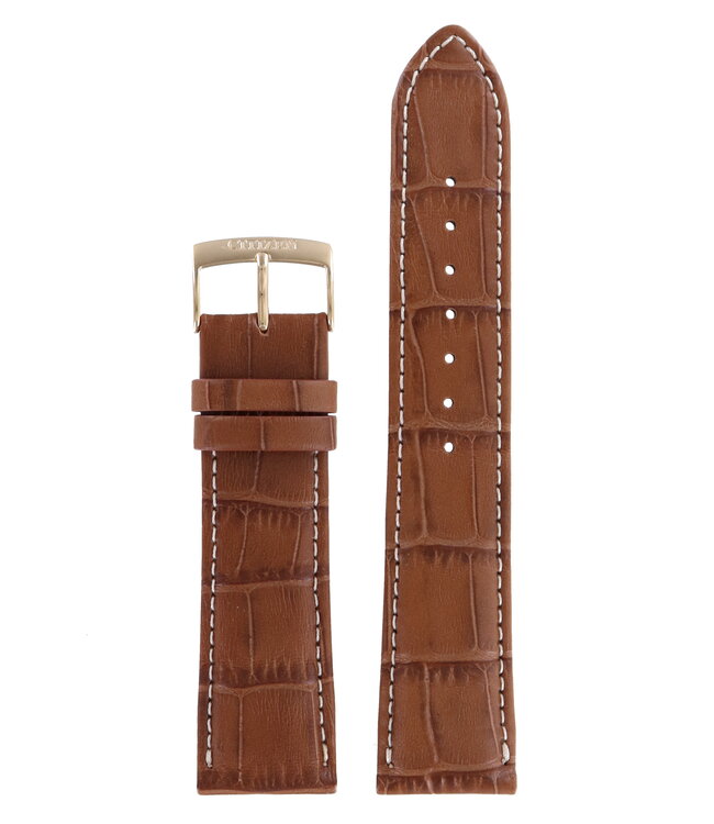 Citizen AO9024-16A Metropolitan 8635-S084938 Watch Band 59-S52901 Brown Leather 22 mm Eco-Drive