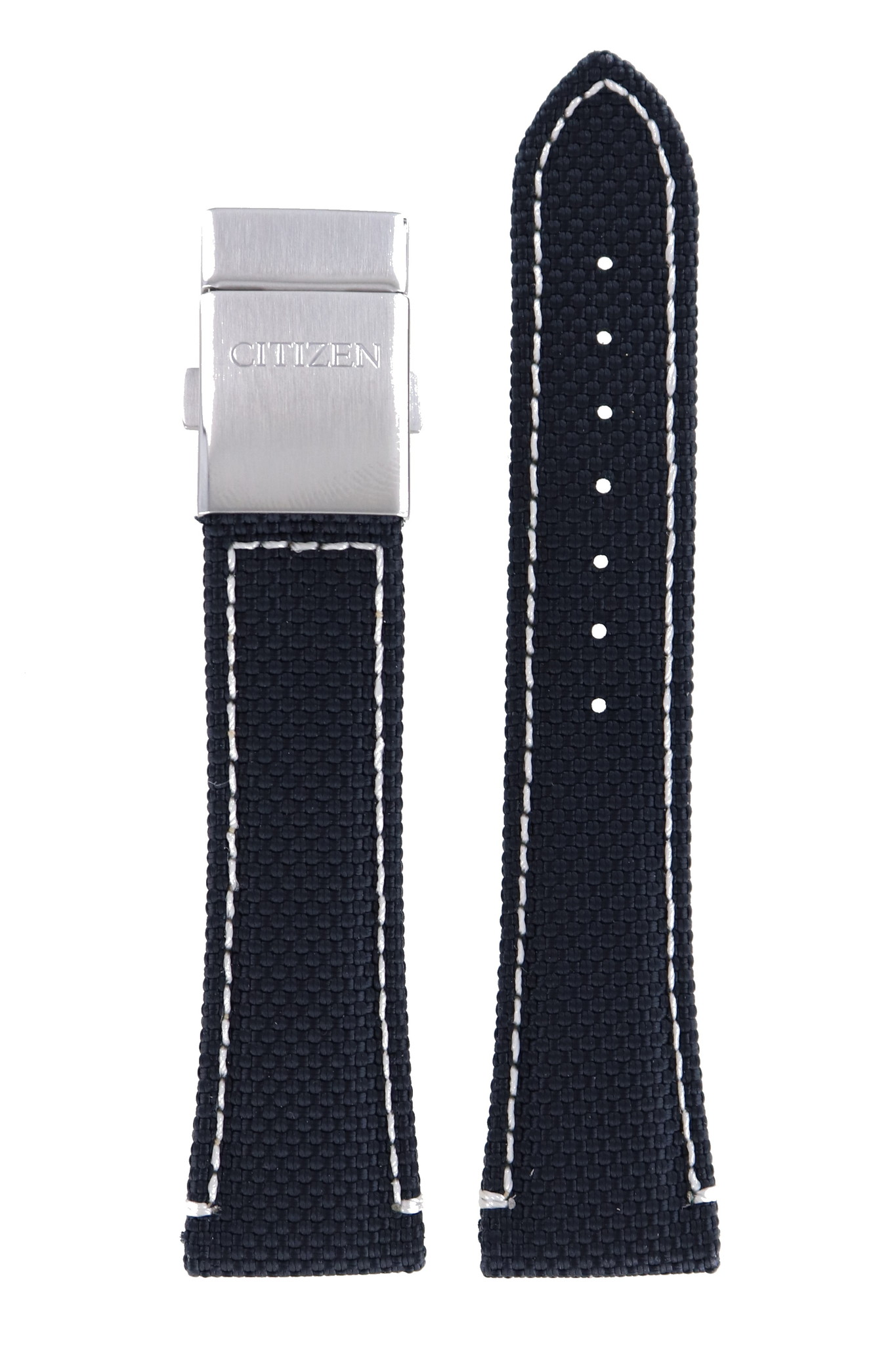 Citizen AS4041-01L - S053781 Watch Band Black Leather 22 mm -  Watch-Parts-Plaza