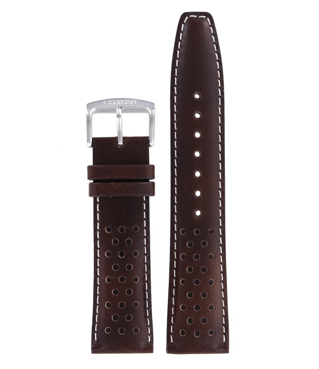 Citizen CA0641-24E, CA0648-09L & CA0649-06X Brycen Watch Band 59-S53775 Brown Leather 22 mm Eco-Drive