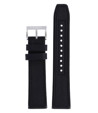 Seiko Seiko 30141 B 22 - SRP031K1 - 4R15-00A0 Watch Band Black Leather 22 mm