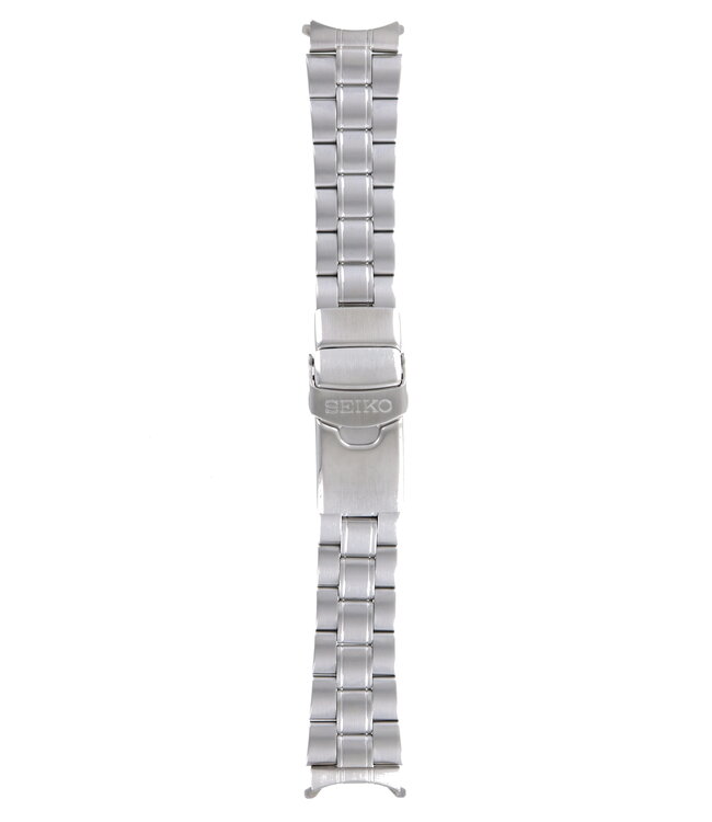 Seiko SNE001 - V145-0AA0 Horlogeband 3140JB Grijs Roestvrijstaal 20 mm Solar