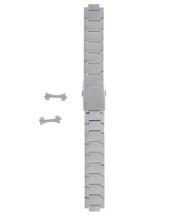 Seiko 3304 -Z.E - 7S26-02J0 Watch Band 3304JZ Grey Stainless Steel 18 mm 5
