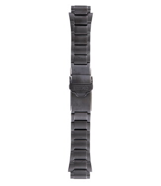 Seiko Seiko 35J5-GC - 5M62-0BL0 & 5M82-0AF0 Horlogeband Zwart Roestvrijstaal 20 mm