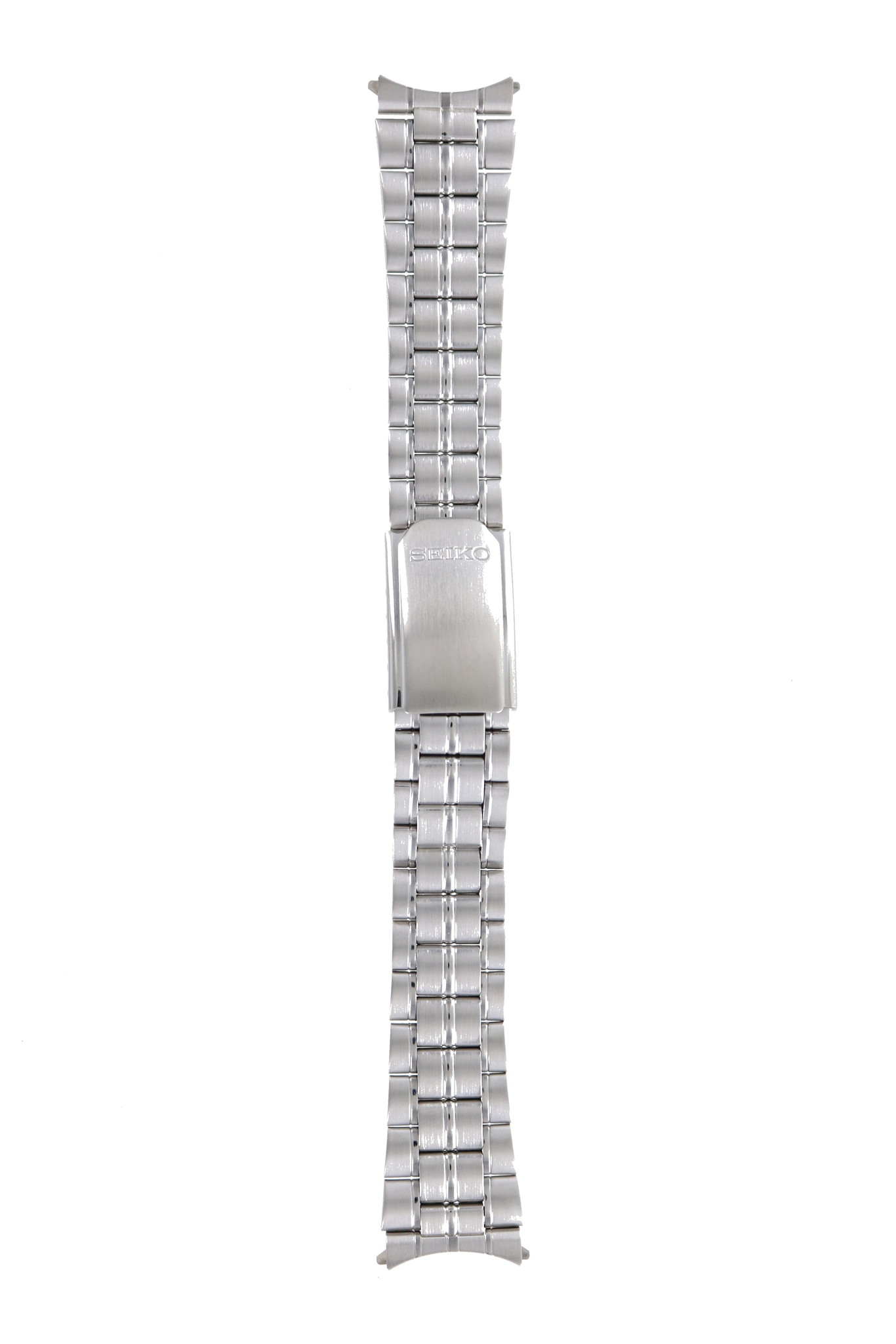 Seiko  - 7T32-6E69 Watch Band Grey Stainless Steel 19 mm -  WatchPlaza