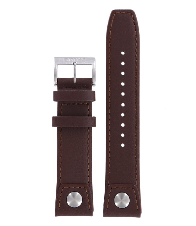 Seiko Z 22 - SNQ041 - 6A32-00E0 Watch Band 4K22JZ Brown Leather 22 mm Perpetual Calendar