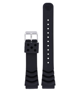 Seiko Seiko Z 20 - SNM037 - 7S35-00F0 Watch Band Black Silicone 20 mm