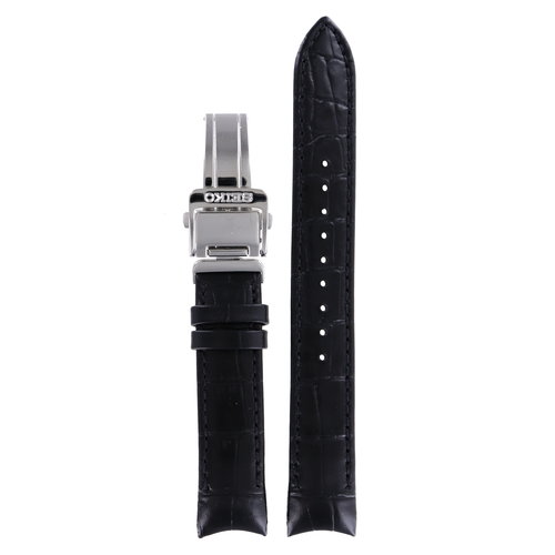 Seiko Seiko Calf Z 17 - SUK005P1 - 5Y85-0AH0 Watch Band Black Leather 17 mm Seiko Seiko Calf Z 17 - SUK005P1 - 5Y85-0AH0 Watch Band Black Leather 17 mm