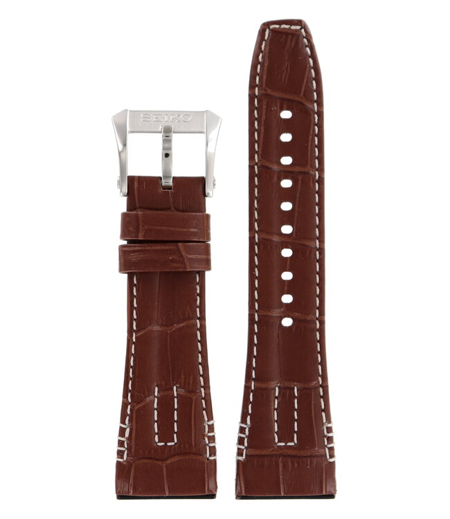 Seiko 4A471 B 26 - SRH011 & SPC041 Watch Band Brown Leather 26 mm ...