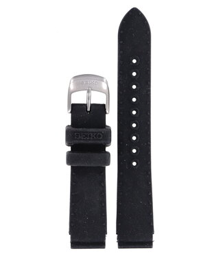 Seiko Seiko 4GD5 - 3M22-0D40, 0D49, 0D80 & 0D89 Watch Band Black Silicone 16 mm