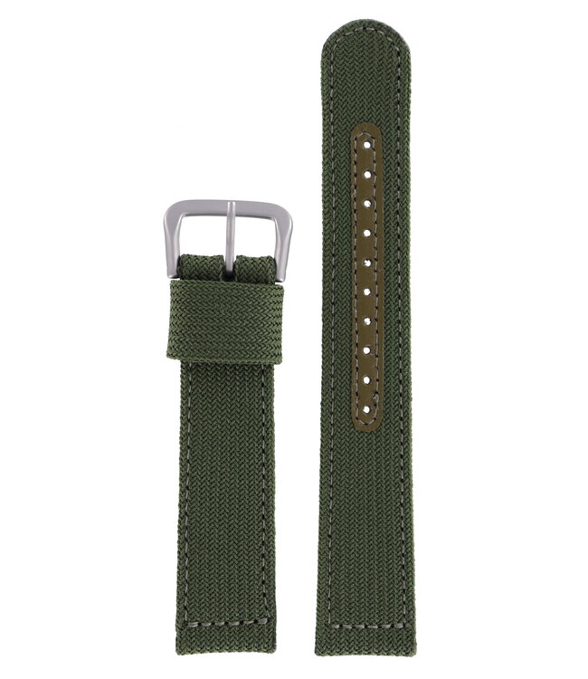 Seiko SNA027 - 7T62-0AH0 Horlogeband 4J96JB Groen Textiel 20 mm