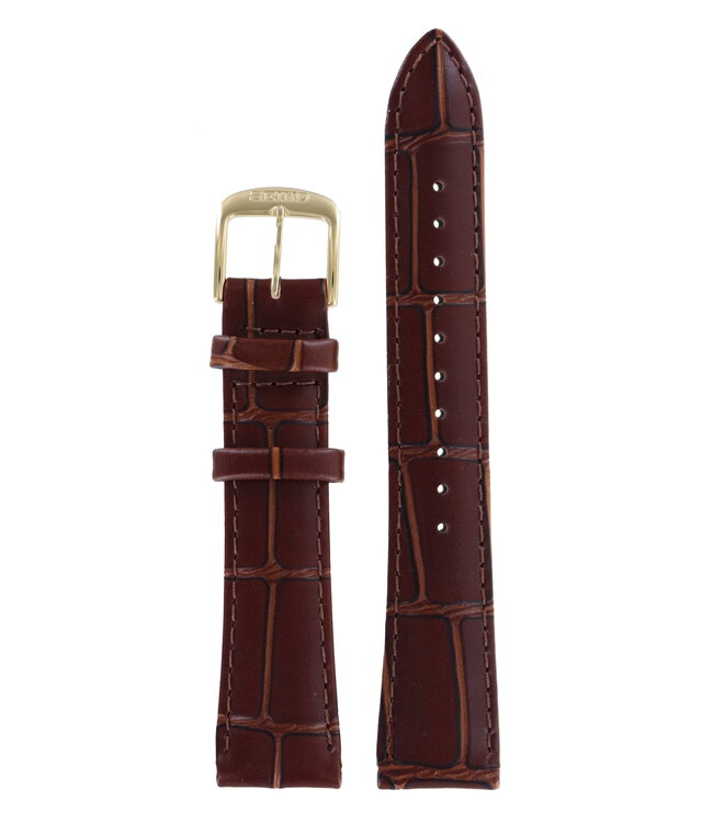 Seiko 7N32-0AX0 & 7T62-0AY0 Watch Band 4J98KW Brown Leather 19 mm