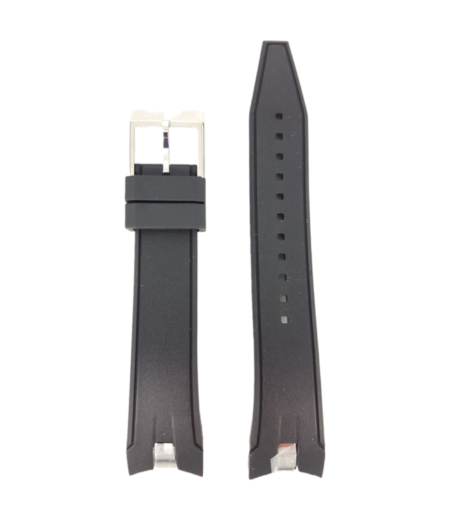 Seiko 7T62-0LC0 Band Zwart Rubber SNAE87P1 Horlogeband 7T62-0LC0 21mm