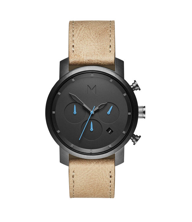Reloj de hombre elegante MVMT 40 mm negro con fecha