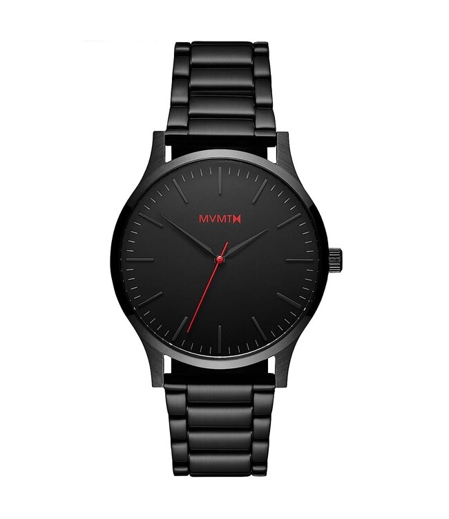 MVMT MT01-BL Montre Homme 40 Series - Acier Inoxydable Noir