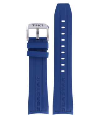 Tissot Tissot T066427A Seastar 1000 Bracelet De Montre Bleu Silicone 23 mm