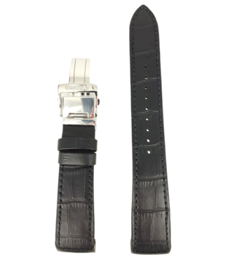 Seiko Bracelet Seiko Premier SRX003 / SRL021 / SRN005 / SPC005 en cuir noir 21mm