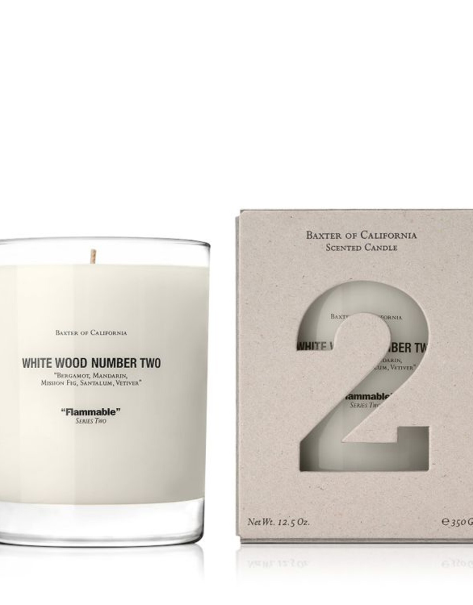 Baxter of California Candle White Wood No 2