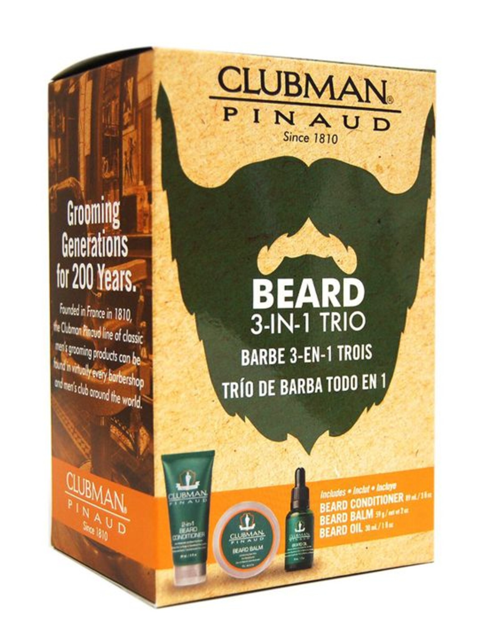 Clubman Pinaud 3-in-1 Beard Trio Gift Pack