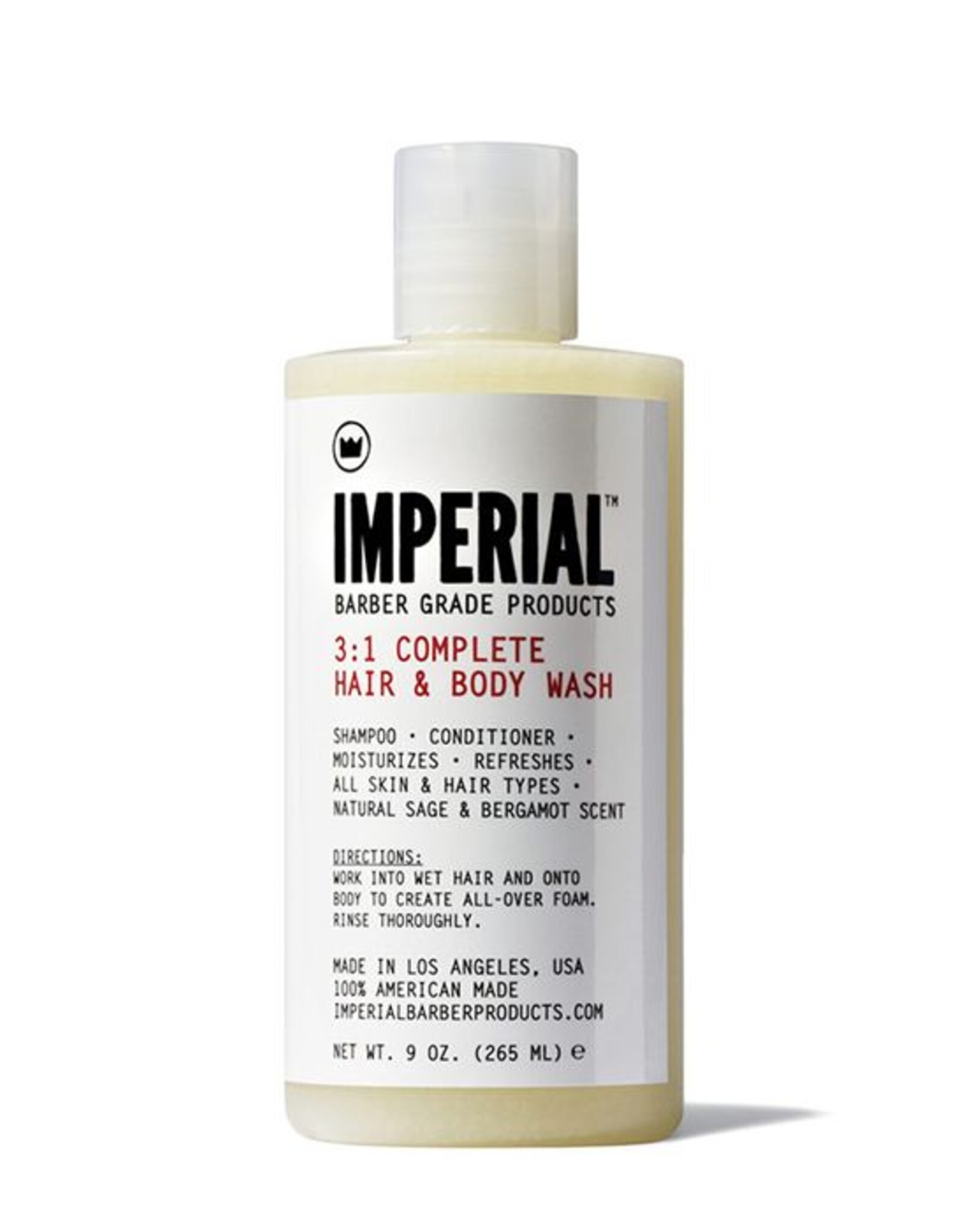 Imperial Barber Products 3:1 Complete Hair & Body Wash