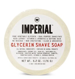 Imperial Barber Products Glycerin Shave Soap - Puck