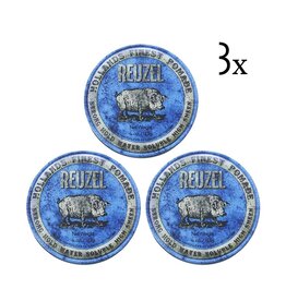 Reuzel Blue Strong Hold Pomade 3-pack