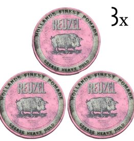 Reuzel Pink Grease Heavy Hold 3-pack