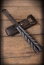 Schmiere Butterfly Comb in leren etui