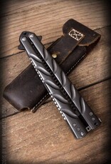 Schmiere Butterfly Comb in leren etui