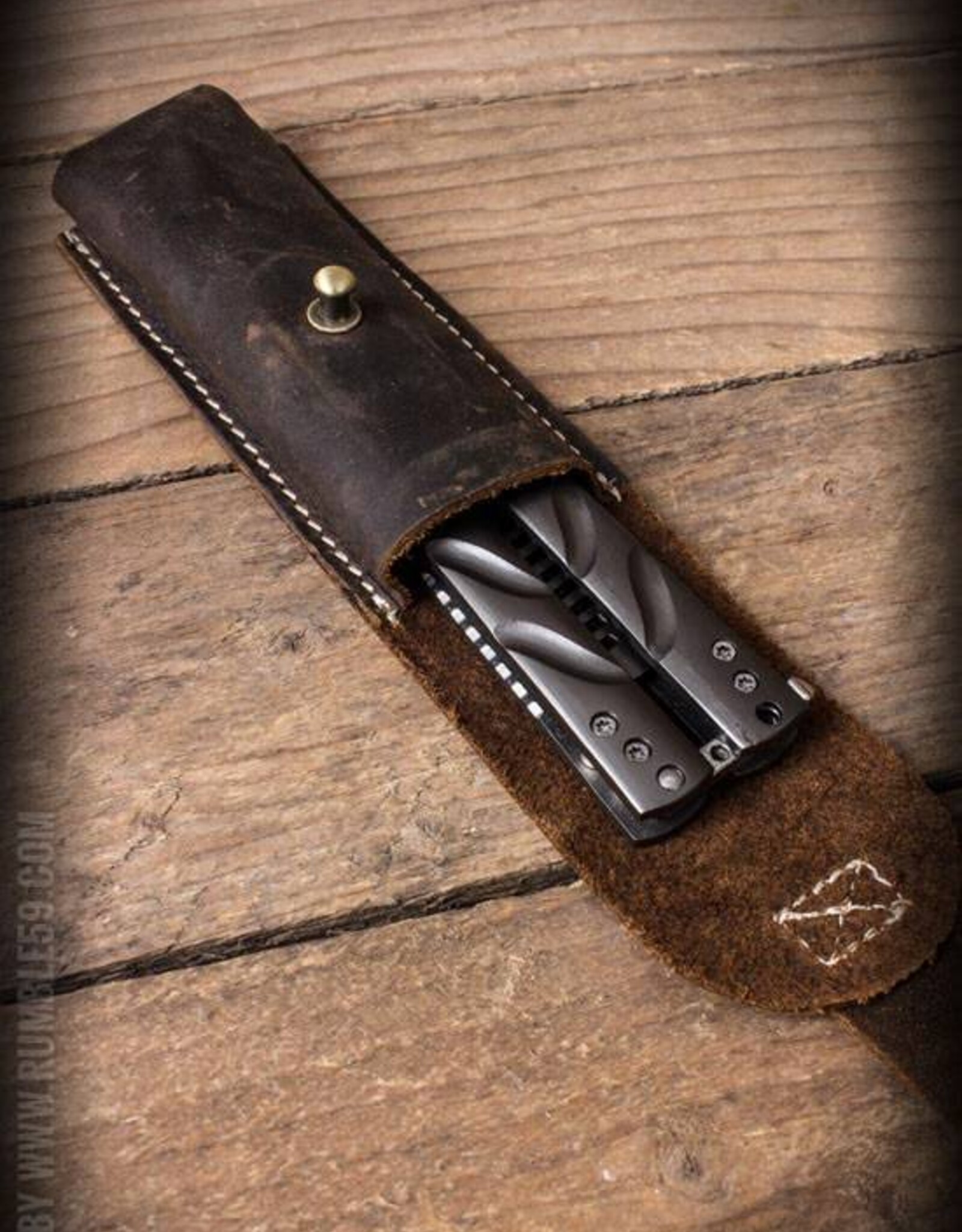 Schmiere Butterfly Comb in leren etui