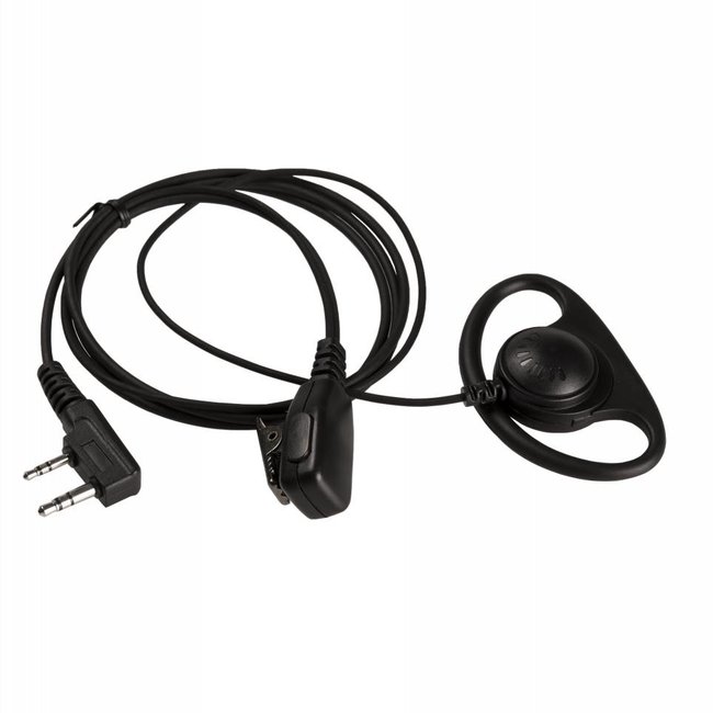 Kenwood 2 Pin D-Shape Kenwood Portofoon Oortjes