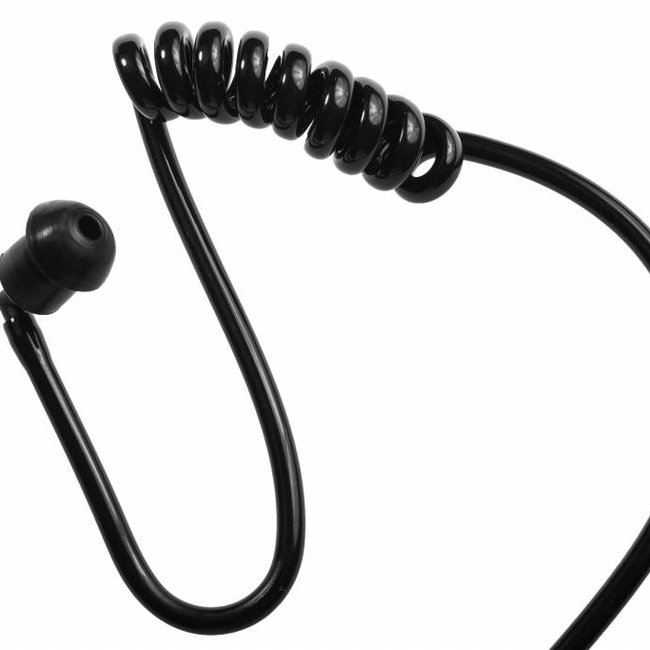 Accessoires Zwarte Eartube voor uw Portofoon Headset