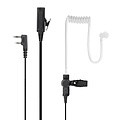 Kenwood 2 Pin Military Grade Portofoon Headset voor Kenwood met Braided Kabel