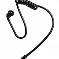 Kenwood 2 Pin Military Grade Portofoon Headset voor Kenwood met Braided Kabel & Zwarte Eartube