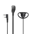 Kenwood 2 Pin Braided D-Shape Kenwood Portofoon Oortje