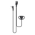 Kenwood 2 Pin Braided D-Shape Kenwood Portofoon Oortje