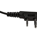 Kenwood 2 Pin Braided D-Shape Kenwood Portofoon Oortje