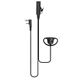 Kenwood 2 Pin Braided D-Shape Heavy Duty Oortje voor BaoFeng Portofoons