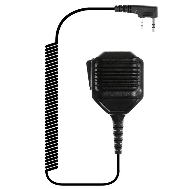 Kenwood 2 Pin Waterproof Speaker Microfoon voor Kenwood met Kevlar kabel en IP67 rating