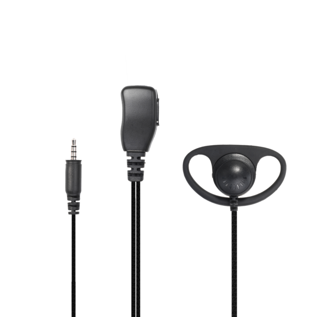 Kenwood PKT D-Shape Portofoon Headset voor Kenwood PKT-23E