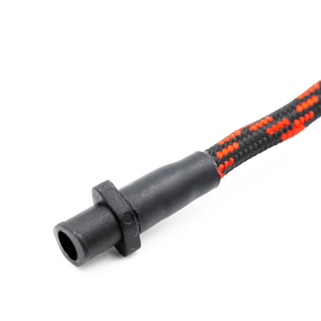 Accessoires Hoornie - Braided Eartube Zwart met Rood