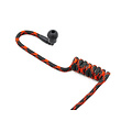 Accessoires Hoornie - Braided Eartube Zwart met Rood