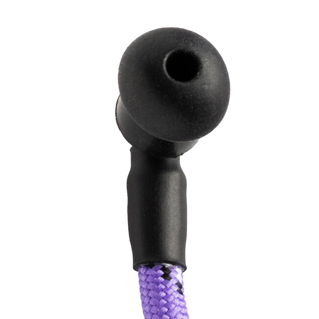 Accessoires Braided Eartube Paars/Wit