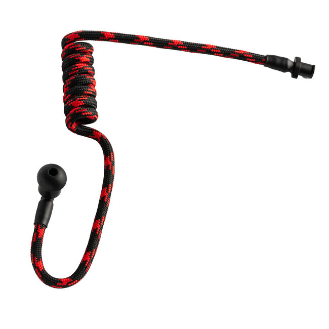 Accessoires Hoornie - Braided Eartube Zwart met Rood
