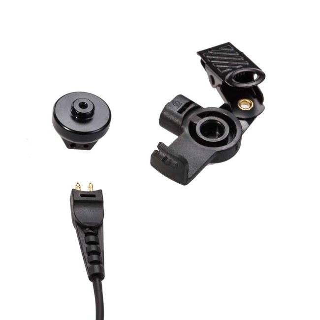 Kenwood 2 Pin Military Grade Portofoon Headset voor Kenwood met Braided Kabel