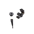 Kenwood 2 Pin Military Grade Portofoon Headset voor Kenwood met Braided Kabel & Zwarte Eartube