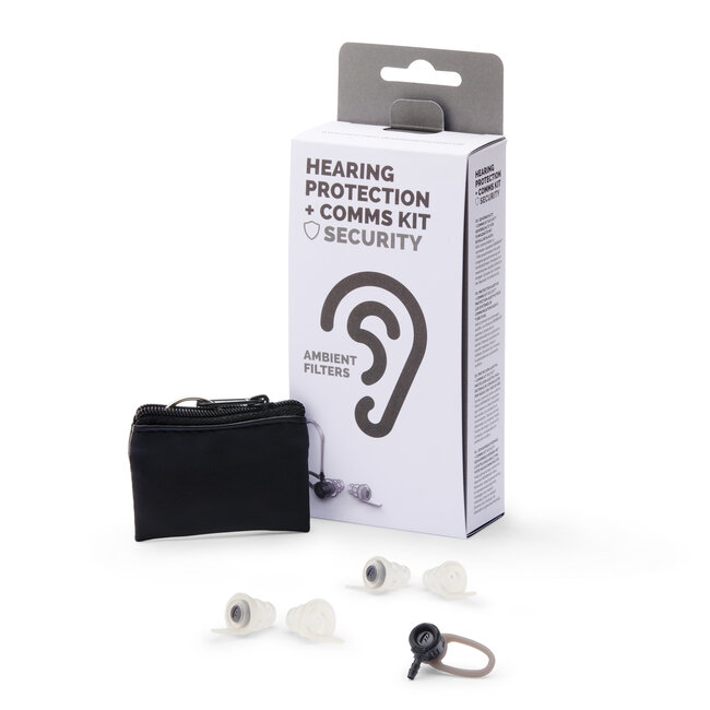 Accessoires Cresendo Security Ambient Communicatiekit Cresendo Gehoorbescherming Communicatiekit voor Headsetsmet Gehoorbescherming voor Portofoon Oortjes