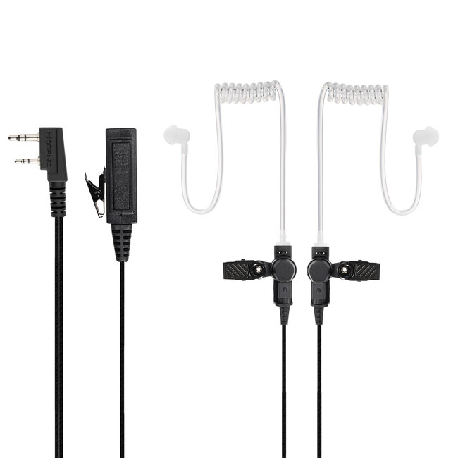 Kenwood 2 Pin Heavy Duty Stereo Headset voor Kenwood Portofoons