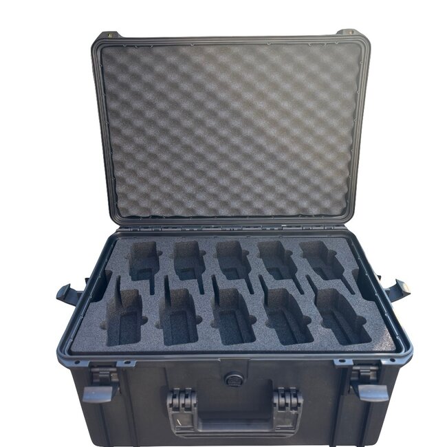 Kenwood 2 Pin Portofoon Koffer voor 10x Kenwood ProTalk TK-3701D