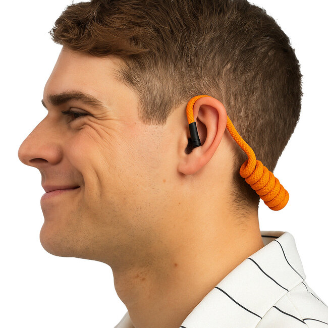 Accessoires Hoornie - Braided Eartube Oranje